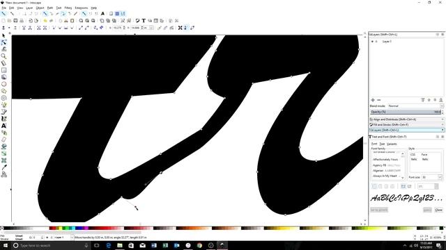 Word art using inkscape for CNC cutting смотреть онлайн