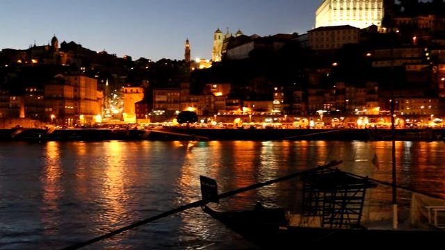 Oporto Portugal Douro river panorama. смотреть онлайн