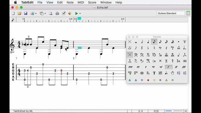 TablEdit Tutorial for MacOS смотреть онлайн