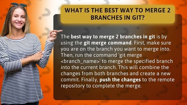 What is the best way to merge 2 branches in git? смотреть онлайн
