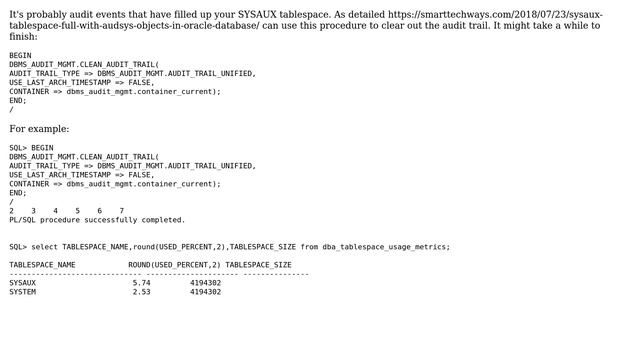 Databases: How to solve ORACLE AUDSYS.SYS space error? (2 Solutions!!) смотреть онлайн