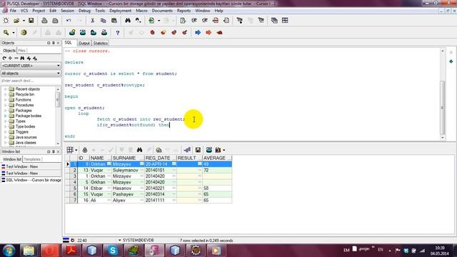 PL - SQL - 25 - Cursors смотреть онлайн