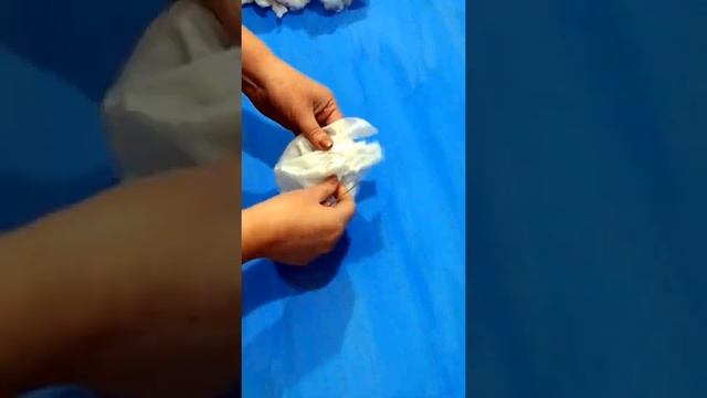 DIY/How To Make A Snowball/Снежок из одноразового полотенца#tobecreative #shorts