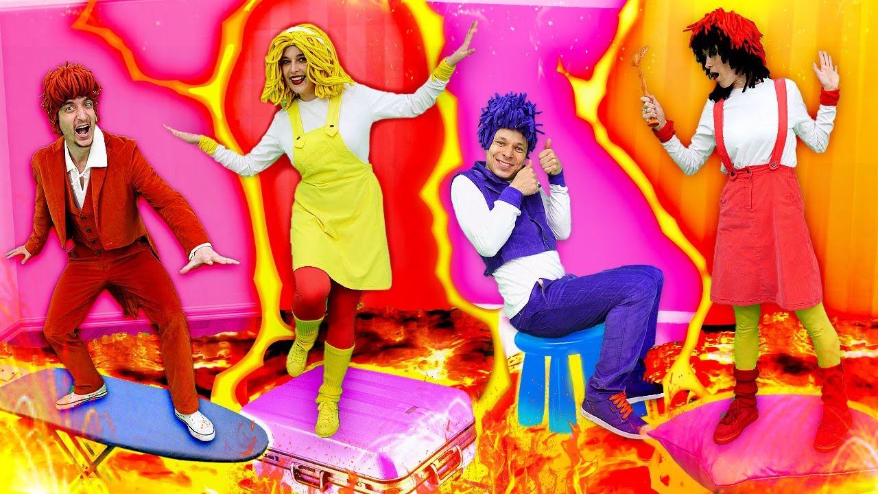 Детские песенки и игры – ПОЛ ЭТО ЛАВА!  Музыкальные мультики для малышей