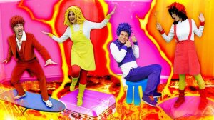 Детские песенки и игры – ПОЛ ЭТО ЛАВА!  Музыкальные мультики для малышей