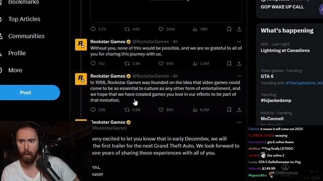 Asmon Reacts to GTA 6 Announcement смотреть онлайн