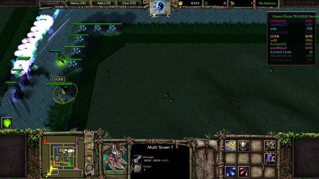 Green Circle TD 19.6 Gold Version #11 - Warcraft 3 смотреть онлайн