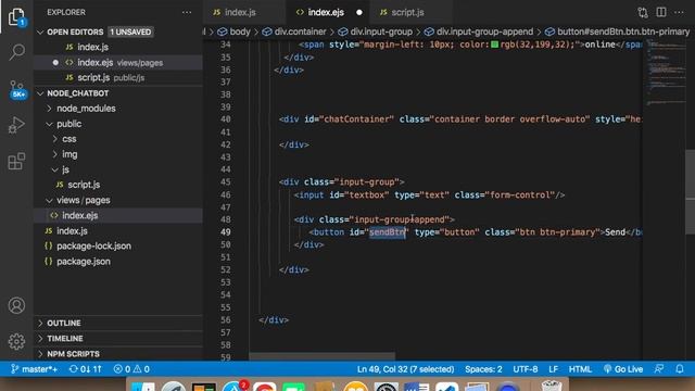 Create Chatbot Using Node JS - Part 15 смотреть онлайн
