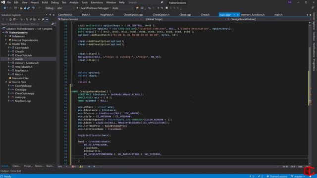 07. Пишем трейнер на C++. Добавляем базовое окно для рендерера смотреть онлайн