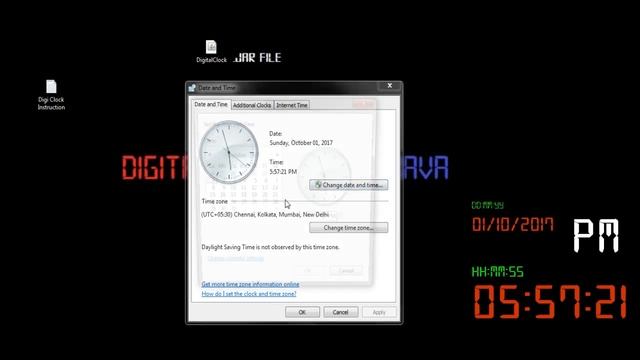 Digital clock using java смотреть онлайн