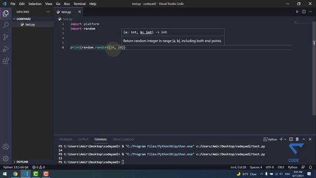(python modules(platform and random) - صفر تا صد پایتون - قسمت هشتاد و نه смотреть онлайн