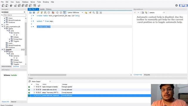 Introduction to "CREATE TABLE, DATATYPES, DATABASE_SCHEMA, IF NOT EXISTS, UNIQUE, NOT NULL, INDEX." смотреть онлайн