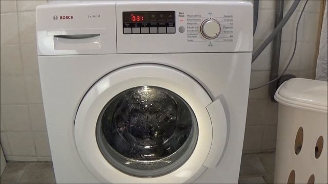 Cold mix program jeans wash BOSCH WAB28220 washing machine, test example movie #308 смотреть онлайн
