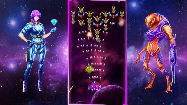 Alien Shooter [Spaceship Intro #12] Galaxy Attack: Best Arcade Shoot up Classic Game Mobile смотреть онлайн