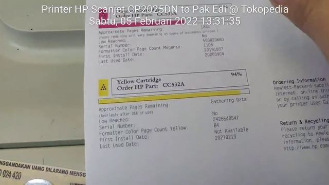 Printer HP CP 2025 DN