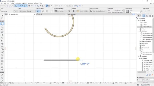 Modelling Curved Walls in ArchiCAD смотреть онлайн