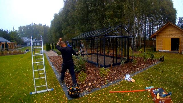 Montaż szklarni ogrodowej Euro Maxi 309cm x 604cm смотреть онлайн