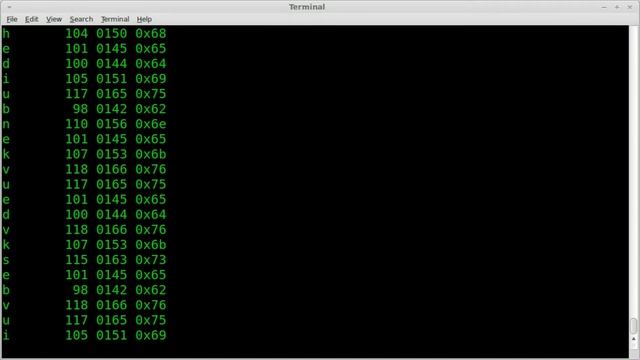 Find the Decimal - Octal - Hex values of ASCII keys - BASH -Linux смотреть онлайн