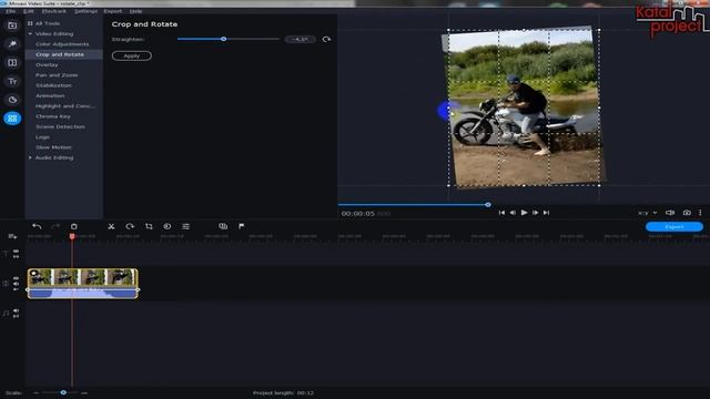 Поворот / отражение видео | урок Movavi Video Editor | KatalProject смотреть онлайн