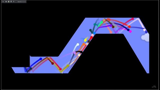 Dont Fall Behind | Colours | Marble Race | Algodoo смотреть онлайн