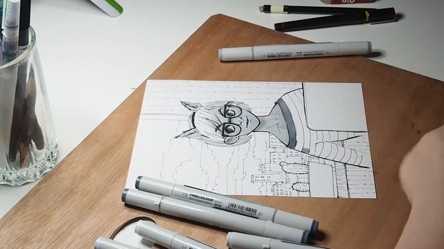 Inktober Day 02 // Self-portrait Speedpaint // Art Process смотреть онлайн