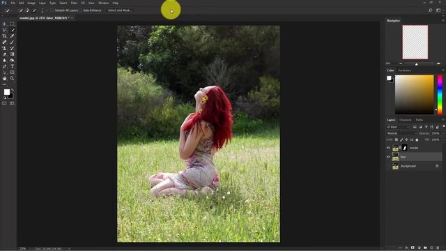 How to Blur Background and Retouching a Photo in Photoshop CC смотреть онлайн