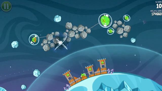 Angry Birds Space - Cold Cuts - Level S-4 - 177,220 - World Record! смотреть онлайн