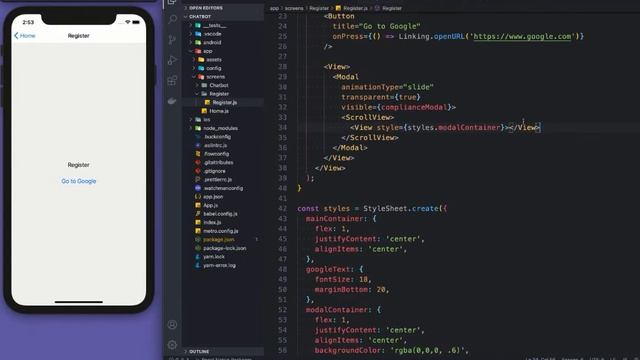 React Native: Modal and Checkbox смотреть онлайн