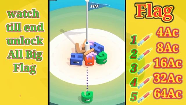 Merge Blocks 3D 2048 puzzle | Unlock (8Ac...64Ac) flags 2048 ball 3d video games New Update Levels# смотреть онлайн