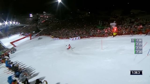 Marcel Hirscher - Slalom Schladming 2019 - 2nd Run - Win смотреть онлайн