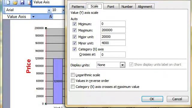 AM 432 Format charts and axes Microsoft Excel 2003 ECDL Advanced ITQ3 смотреть онлайн