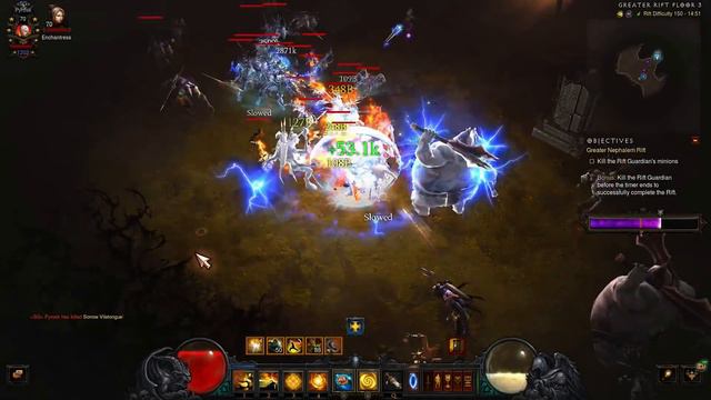 Diablo 3 Season 25 - Fire Ally Inna Monk GR 150 (1.2k paragon, solo-play only) смотреть онлайн