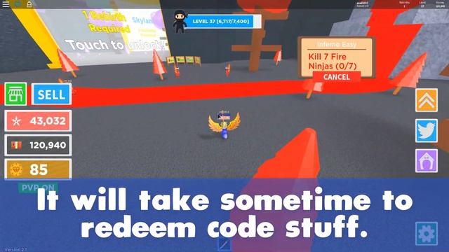 ALL NEW UPDATE 3 CODES ROBLOX NINJA MASTERS смотреть онлайн