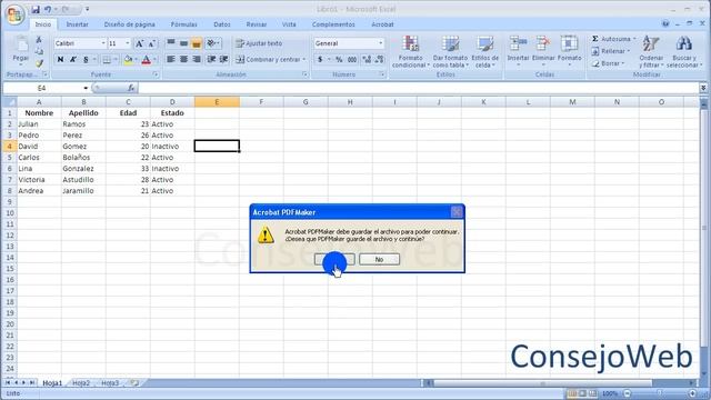 Excel 2007 2010 Como convertir un documento de excel a PDF смотреть онлайн