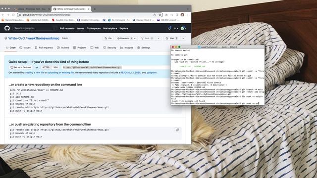 pushing git to git hub using mac and editing a git file to push смотреть онлайн