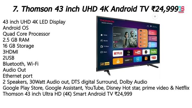 Top 10 Best 4K TV Between 20K - 30K in India - Best 4K TVs in India смотреть онлайн