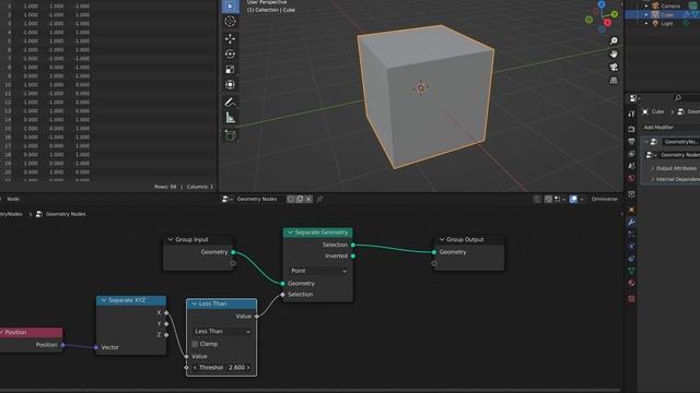 How to select geometry based on node position (Blender Tutorial) смотреть онлайн