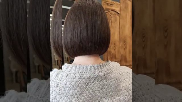 Женская стрижка прямой Боб Women's haircut straight bob #стрижка #прямойбоб #haircutbob #bobstyl#bo смотреть онлайн