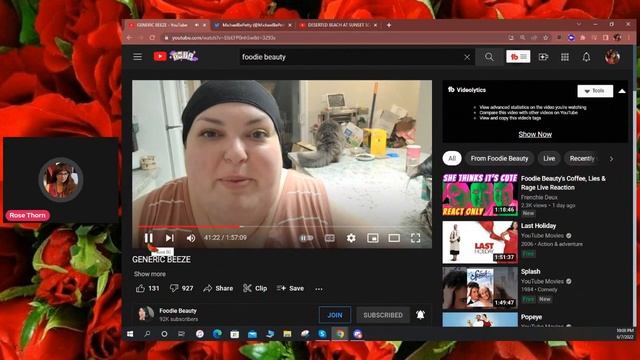 FOODIE BEAUTY GENERIC BEEZE LIVESTREAM & COMMENTS REACT смотреть онлайн
