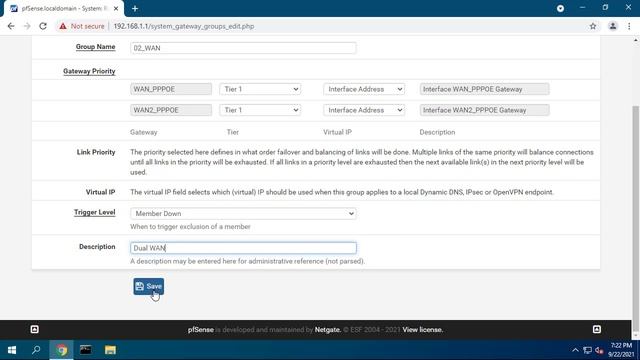 How to configure Dual WAN in pfSense смотреть онлайн