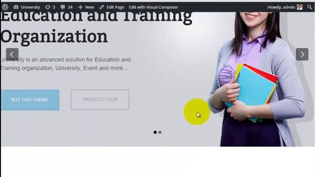 University - WordPress Theme - One click install sample data and import slider demo смотреть онлайн