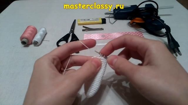 Вязание для детей. Видео урок по вязанию заколки "Заячьи ушки" смотреть онлайн