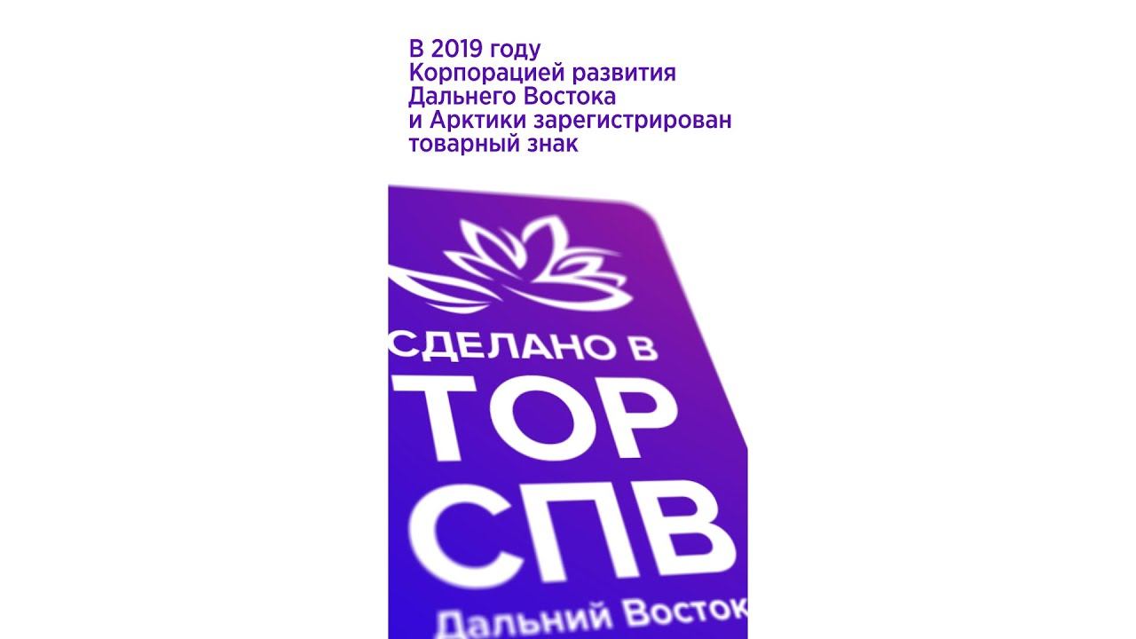 Товарный знак «Сделано в ТОР СПВ Дальний Восток»