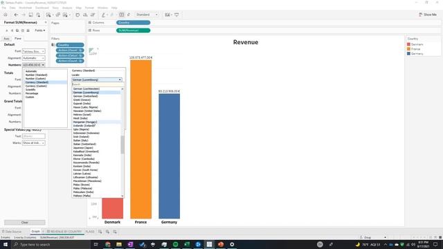 Tableau Tutorial - How to Format Currency in Tableau смотреть онлайн
