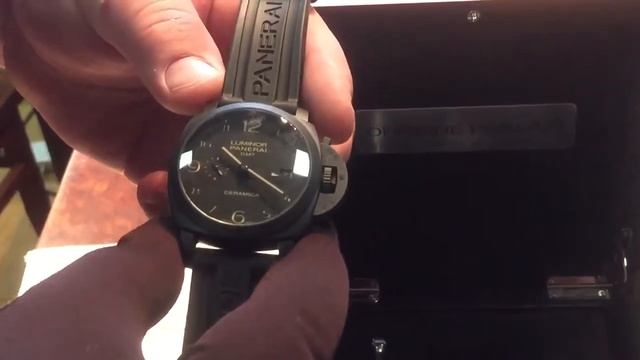 Часы Panerai Luminor 1950 3 Days GMT Automatic Ceramica смотреть онлайн