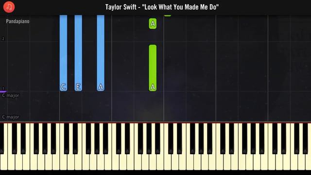 Taylor Swift - "Look What You Made Me Do" Piano Tutorial - Chords - How To Play - Cover смотреть онлайн
