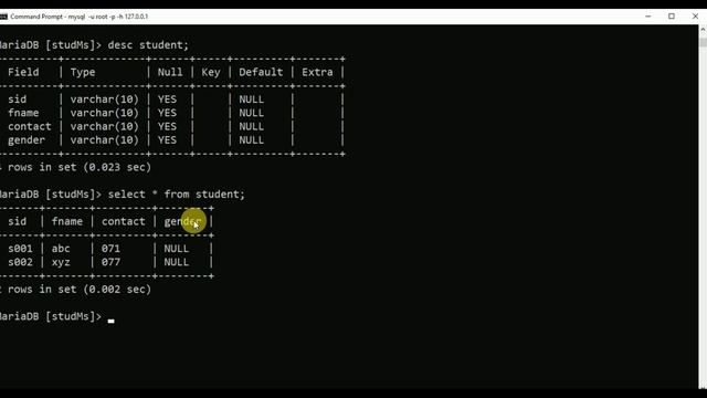 SQL ALTER Keyword смотреть онлайн
