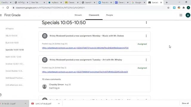 How to Navigate 1st grade Virtual Learning w/Ms. Richardson смотреть онлайн