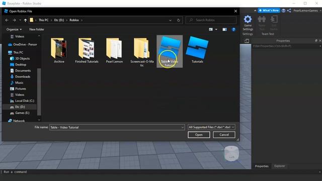 How to Open RBXL or Roblox file on Roblox Studio | Roblox Tutorials смотреть онлайн