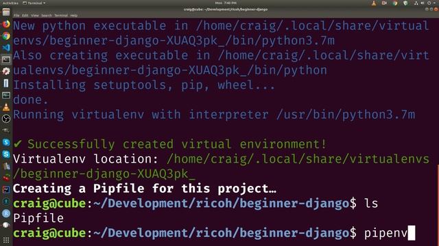 How to Install Django Using pipenv (2/27) смотреть онлайн